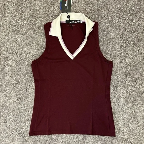 Ralph Lauren RLX Tailored Fit Sleeveless Polo Shirt Top Womens Size XS - NWT $98 - Picture 2 of 15